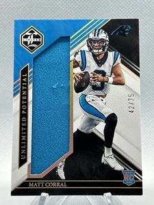 2022 Panini Limited Unlimited Potential Gold Spotlight /75 Matt Corral Rookie RC - Picture 1 of 2