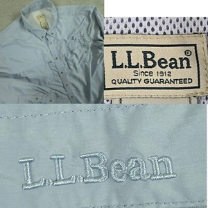 LL Bean Shirt Vented Outdoors Hiking Fishing Long Sleeve Button Down Pockets - Picture 1 of 10