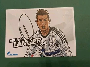 FC Schalke 04 , M. Langer ,Autogrammkarte, Fussball - Picture 1 of 2