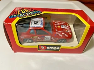 Porsche 924 Turbo #25 Racing, rot, 1979, Bburago (Made in Italy) 1:43, sanft benutzt - Bild 1 von 12