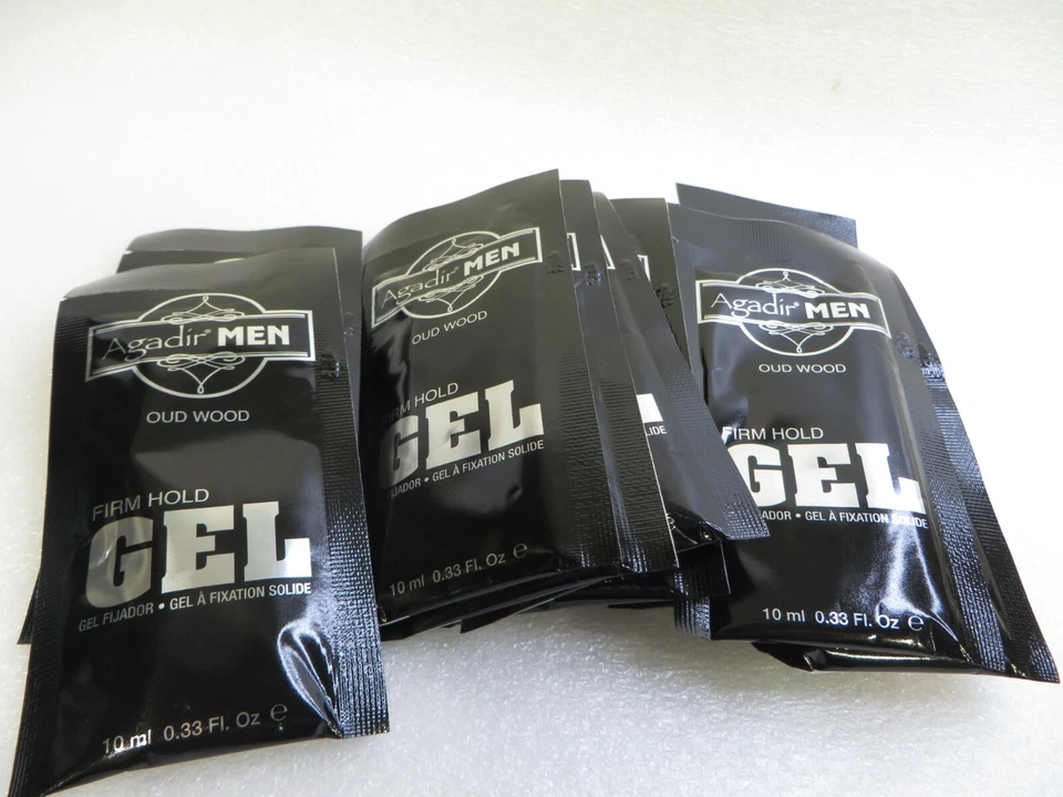 AGADIR MEN OUD WOOD FIRM HOLD GEL 0.33 OZ (Lot of 50 Sachets ) - Image 1 of 2