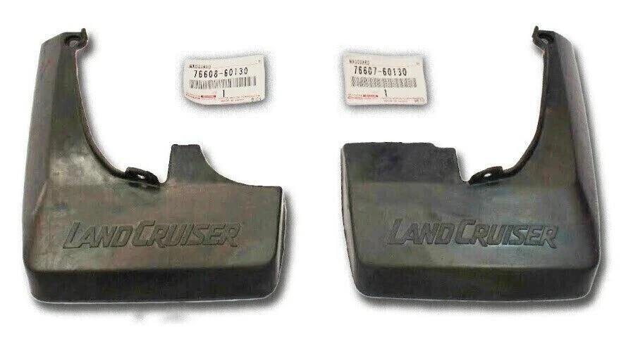 Toyota Genuine Land Cruiser 70 Series 1990-04 Rear Mud Guards Flaps Splash OEM - Imagem 1 de 1