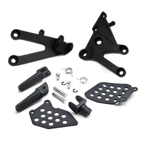 For Honda CBR600RR 2003-2006 Black Front Rider Foot Peg Rest Bracket Rearsets - Picture 1 of 5