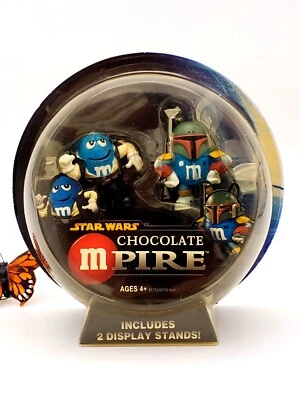 Estatuetas Star Wars M&M Boba Fett & Han Solo chocolate MPire - Imagem 1 de 4