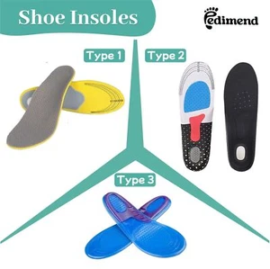 ORTHOTIC SHOE INSOLES ORTHOPAEDIC ARCH SUPPORT PADS COMFORT HEEL GEL INSOLES UK - Picture 1 of 21