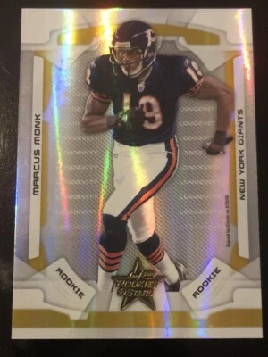 2008 Leaf Rookies & Stars #158 MARCUS MONK Longevity Gold Rookie #d 35/49! - Image 1 of 2