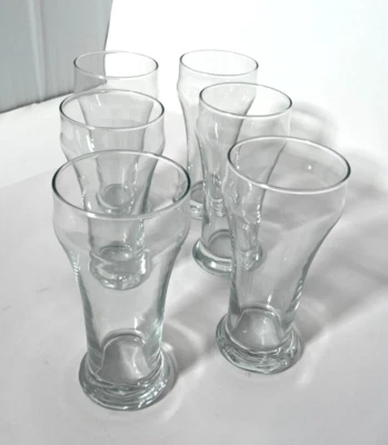 1/2 Docena LIBBEY 10 0z vasos pilsner 6 CUENTAS VASOS DE CERVEZA ¡NUEVO!! Foto 1 de 2