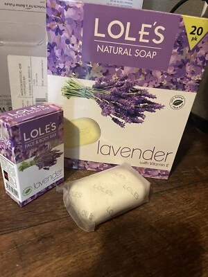 NUEVO LOLE'S Barras Faciales y Corporales Jabón Lavanda ☼ con Vitamina E Foto 1 de 4