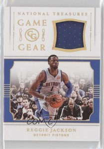2018-19 Panini National Treasures Game Gear Prime /25 Reggie Jackson #GGR-RJ