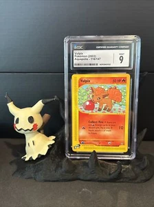 🔥CGC 9 MINT Vulpix Aquapolis E Reader Series Pokemon Card 116/147🔥 - Picture 1 of 3