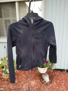 Nike Boys Therma Dri-Fit Black Full Zip Up Fleece Hoodie Jacket Sz xs, GUC - Picture 1 of 10