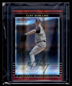 2002 Bowman Chrome Xfractor #11 Curt Schilling 180/250 Diamondbacks - Picture 1 of 2