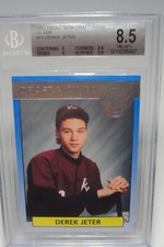 92 Front Row #55 Derek Jeter Draft pick Silver rookie BGS 8.5 NM-MT+ YANKEES