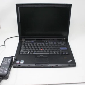 Lenovo ThinkPad T400 2765 Laptop 14.1" screen Intel Core 2 Duo Processor WORKS! - Picture 1 of 14