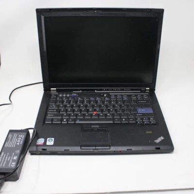 Lenovo ThinkPad T400 2765 Laptop 14.1" screen Intel Core 2 Duo Processor WORKS! - Image 1 of 4