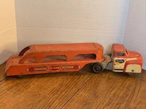 VTG Wyandotte Trucking Pressed Steel Auto Transport Car-a-van Carrier - Picture 1 of 12