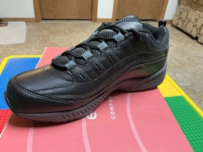 Women’s “Easy  Spirit”  Romy Walking Sneakers, Size 6W (wide Width), Black. - Image 1 of 4