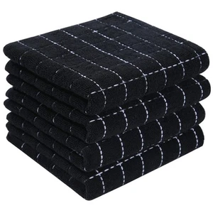 100% Cotton Terry Cloth Kitchen Towels Super Soft and Absorbent Dish Towels - Picture 1 of 8