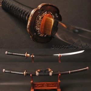 Top Graded Japanese Samurai Katana Folded Steel Sword Clay Tempered Tachi Saya - Imagen 1 de 12