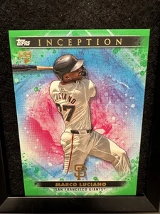 2024 Topps Inception Baseball Marco Luciano RC #17 GREEN Parallel SF Giants - Picture 1 of 2