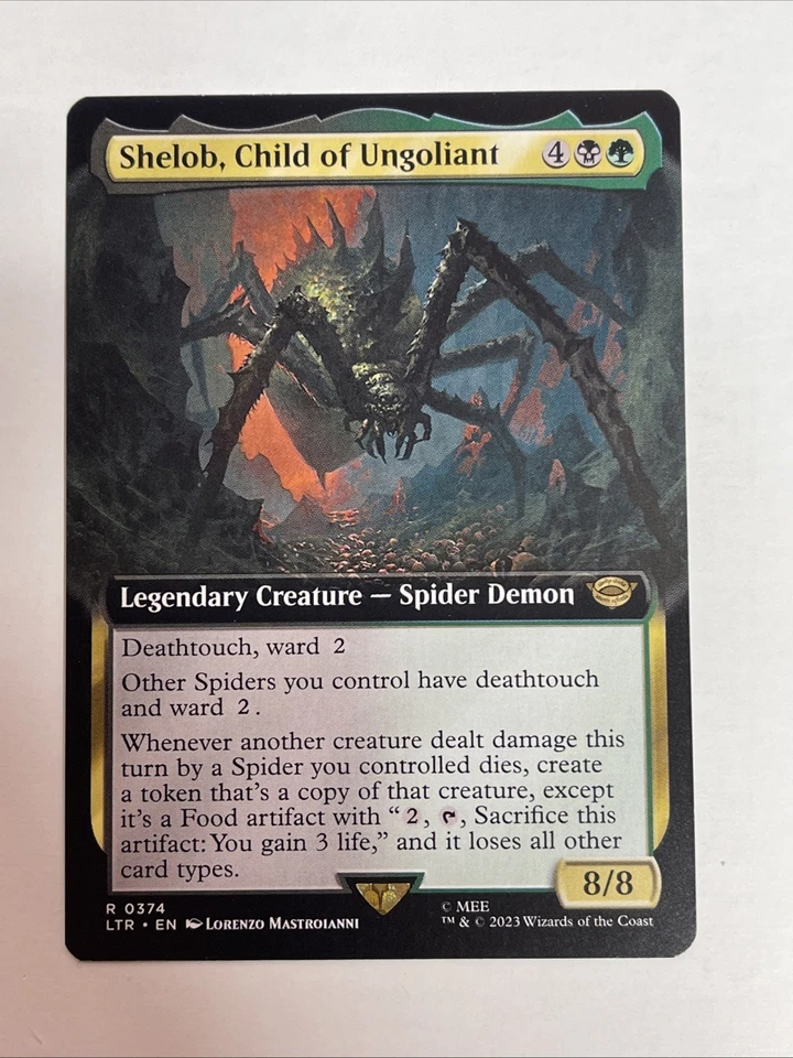 Shelob, Child of Ungoliant (Extended Art) Universes Beyond:LOTR #374 Rare - Image 1 of 1