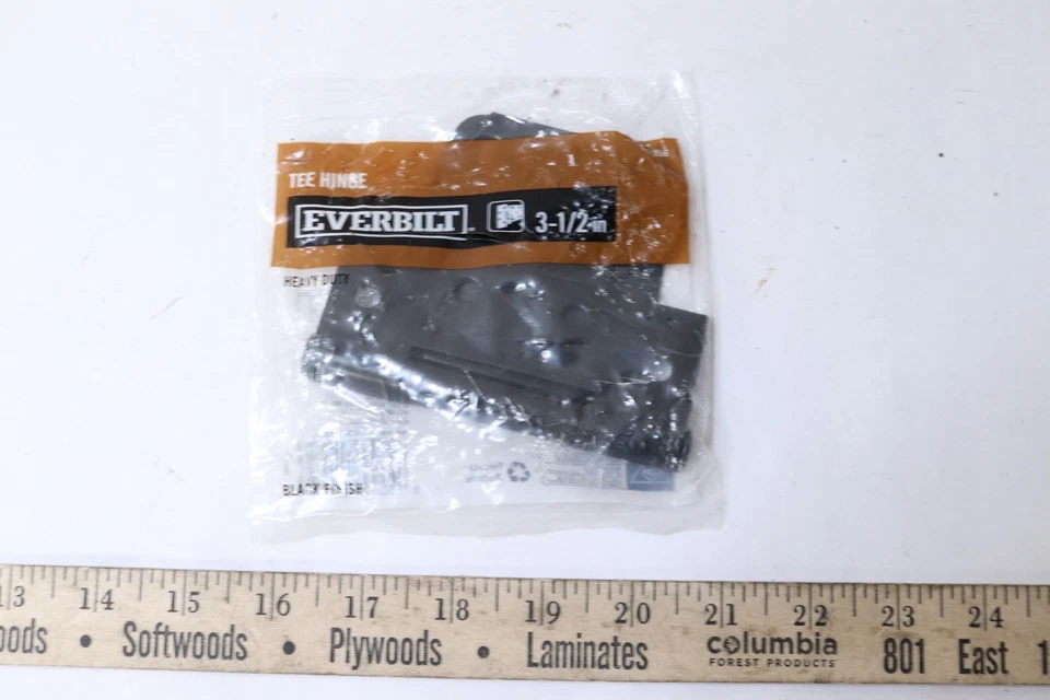 3-1/2 in. x 4-1/2 in. Black Gate Tee Hinge - Image 1 of 1