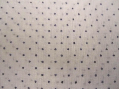 Cotton Fabric Black Pin Dot on White Lightweight Sheer sew craft BTY x 44 - Image 1 of 4