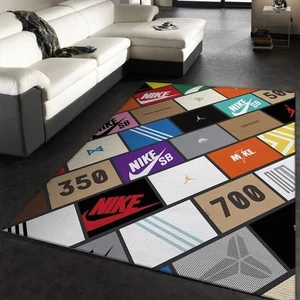 Shoebox rug, sneaker rug, sneaker room rug, shoe rug, hypebeast rug Sneaker Box - Picture 1 of 5