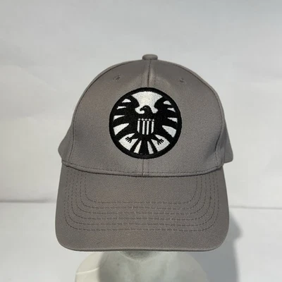 Captain Marvel Shield Baseball Cap Gray Adjustable Strap Hat— Crazycatcos - Image 1 of 4