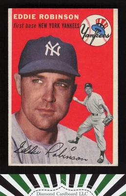 1954 Topps #62 Eddie Robinson EX o - Image 1 of 2