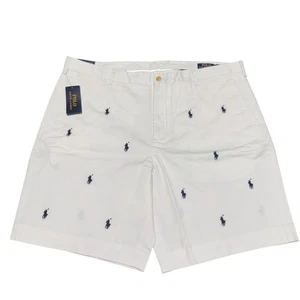 Pantalones Cortos Polo Ralph Lauren Elastizados Clásicos Planos 9 pulgadas Poni Para Hombre, Talla 40 Nuevos con Etiquetas - Imagen 1 de 12