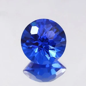9.42 Ct Flawless Natural Ceylon Blue Spinel Round Cut Certified Loose Gemstone - Picture 1 of 4