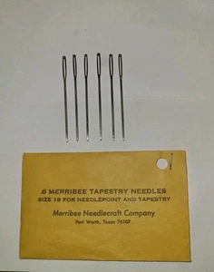 Merribee Needlecraft Co. Needlepoint And Tapestry Size 18 Needles 6 Count - Picture 1 of 4