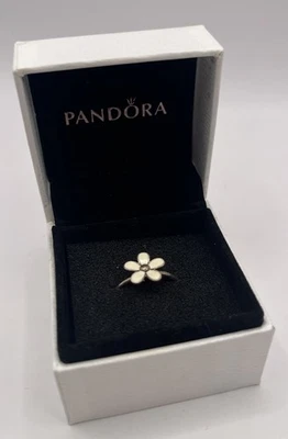 Genuine Pandora Single Darling Daisy Flower Ring ALE 925 Size 8 - Image 1 of 4