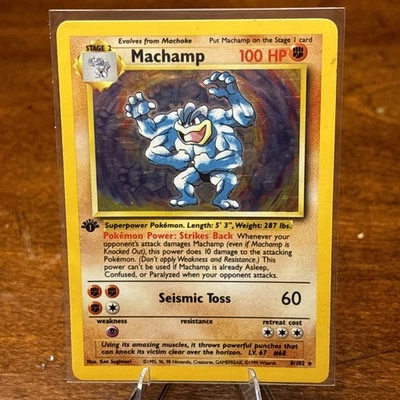 Pokemon TCG Machamp 1st Edition Holo - Image 1 of 4