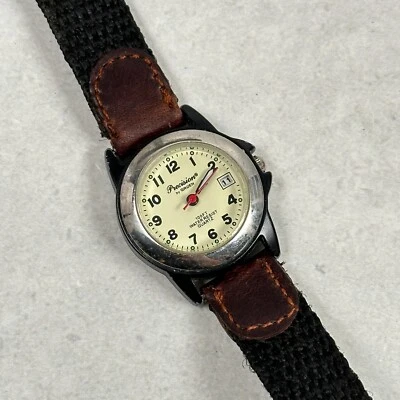 Reloj Precision by Gruen Mujer 25mm Fecha Redonda Exterior Cuarzo Batería Nueva Foto 1 de 4