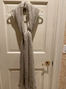 NUEVO Romeo Gigli Milano Para Mujer Acrílico/Mohair Beige Bufanda Beige - Imagen 1 de 9