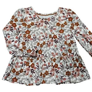 New Haute Hippie Long Sleeve Floral Print Cotton Top Size M(7/8) - Picture 1 of 7