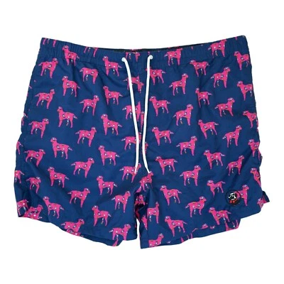 Swim Stuff Southern Proper Men's Trunks Blue And Dogs Prints Size XL - Image 1 of 4