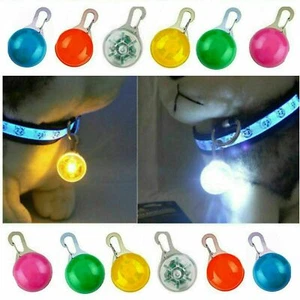 Waterproof Pet Dog Cat Collar LED Night Safety Clips Flashing Luminous Light Tag - Picture 1 of 20