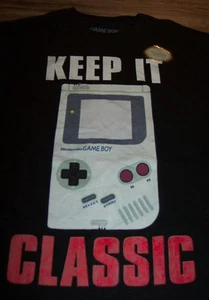 Nintendo ORIGINAL GAME BOY "Keep It Classic" T-Shirt LARGE NEW - Picture 1 of 4