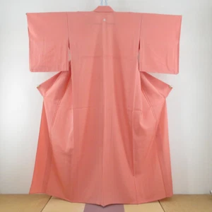 Summer kimono Summer Silk Orange One family crest 61.8inch Women's - Picture 1 of 13