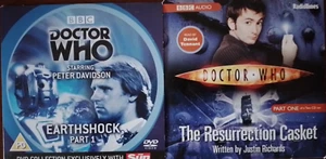 Doctor Who Promos DVD: Earthshock Part 1 &  CD: The Ressurection Casket Part 1 - Picture 1 of 1