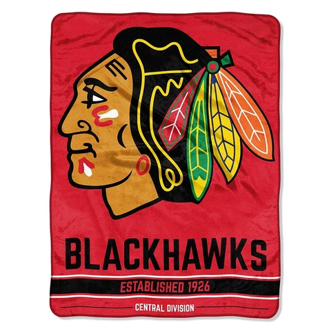 NHL "Break Away" Super Plush Micro Raschel Throw Blanket (46" X 60") Cover