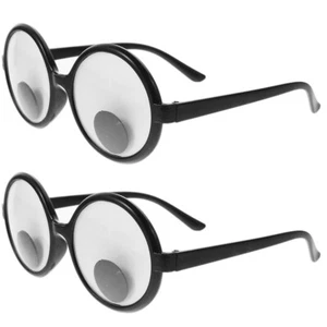 2 Stück Rollbrillen Lustige Brille Neuheit Sonnenbrille für Geburtstag - Bild 1 von 12