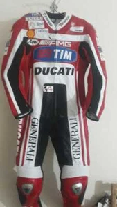 DUCATI Customized Leather Suit Motorbike/Motorcycle Leather Jacket Pant-L-XL-2XL - Picture 1 of 5