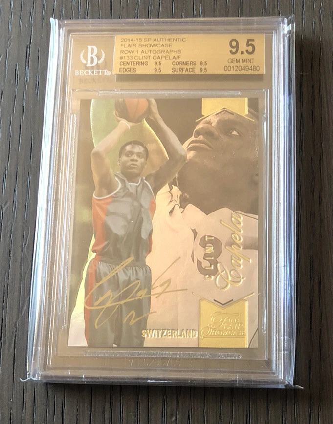 2014 SP Authentic Flair Showcase CLINT CAPELA #133 Row 1 RC Auto Rookie BGS 9.5 - Image 1 of 1