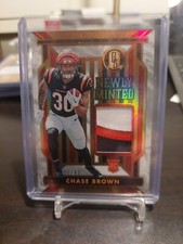2023 Gold Standard Chase Brown Newly Minted White 6/49 SSP RC Bengals 
