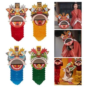 Chinesisches Frühlingsfest Löwentanz Zum Selbermachen Bastelset Löwentanz Kopf Dekor Neu - Bild 1 von 10