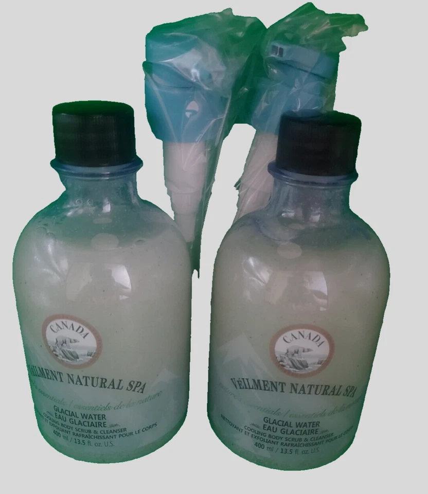 Lot Of 2 Veilment Natural Spa Glacial Water-Cooling Body Scrub and Cleanser - Image 1 of 1